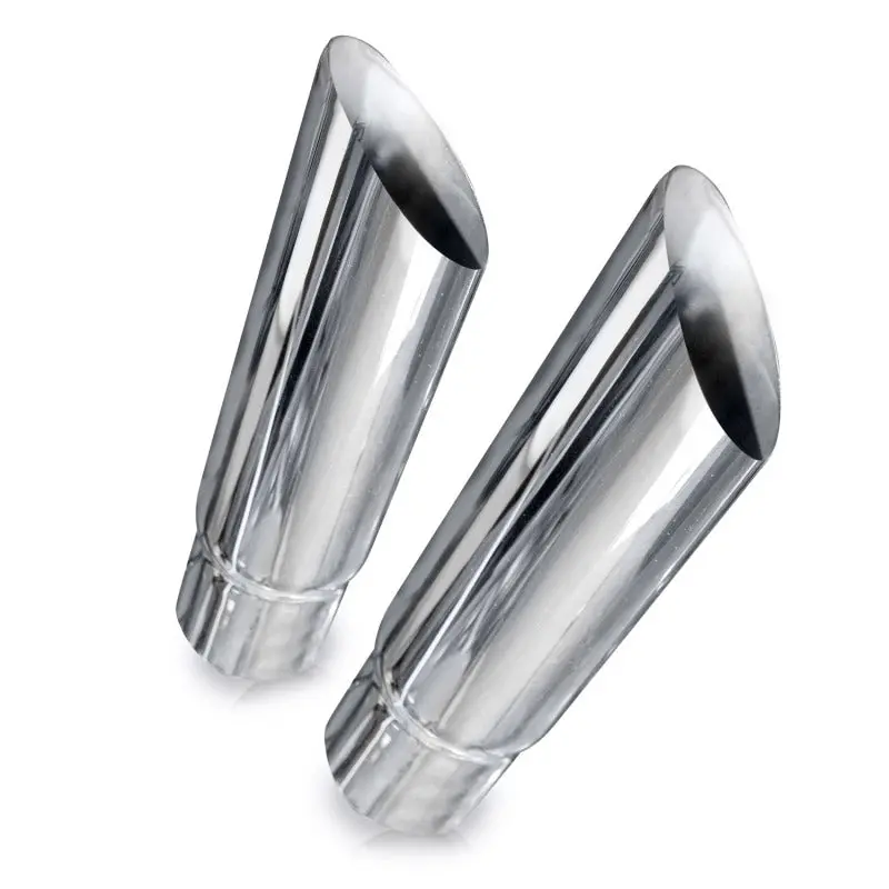 Stainless Works Angle-Cut Resonator Tips – 3″ Inlet, 3″ Body 1