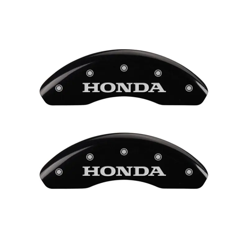 Mgp 4 Caliper Covers Engraved Front Honda Engraved Rear Cr-V Black Finish Silver Ch 1