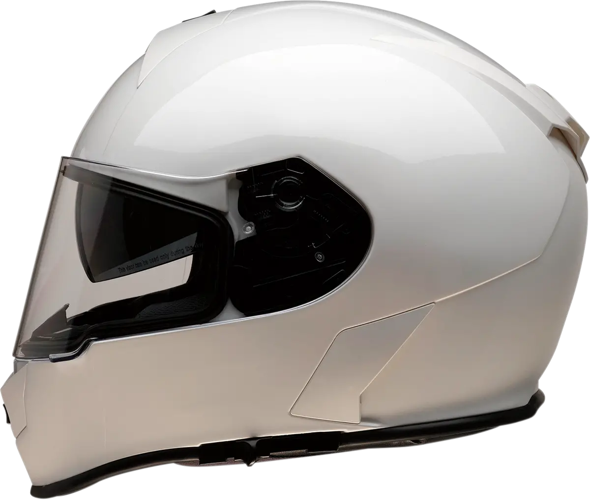 Z1R Warrant Full-Face Motorcycle Helmet – White, Size Large (Model: 0101-13173) 1
