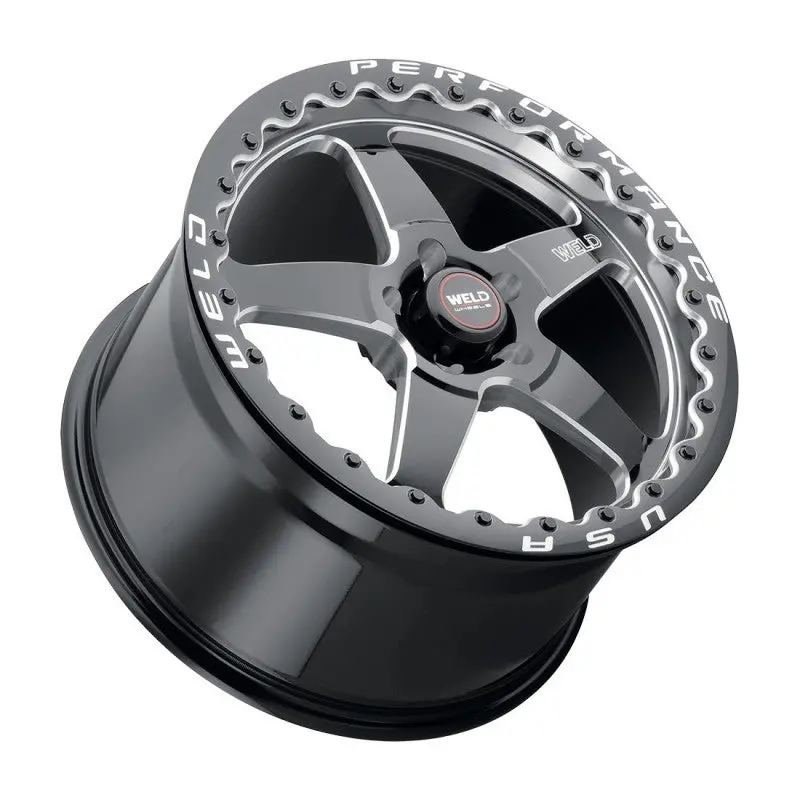 Weld 17X10 Ventura Beadlock 5X114.3 Et50 Bs7.50 Gloss Blk Mil Dia 78.1 1