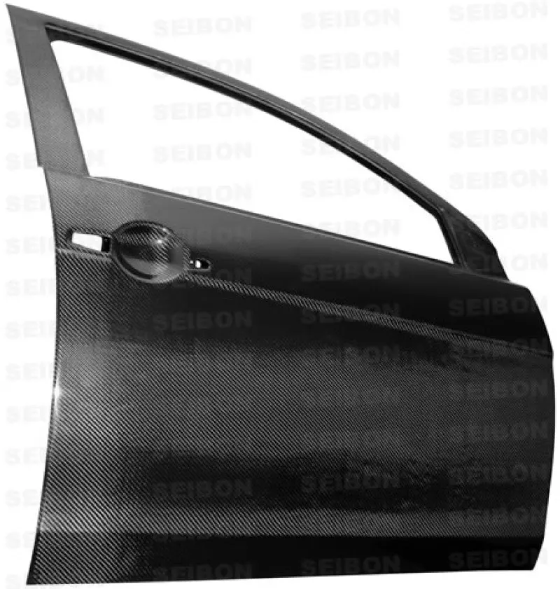 Seibon Carbon Fiber Front Doors For 2008–2009 Mitsubishi Lancer Evolution X 1