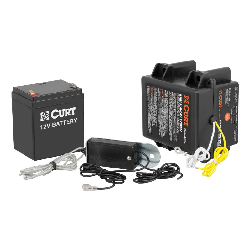 Curt Push-To-Test Breakaway Switch Kit With Side-Load Battery Mount 1