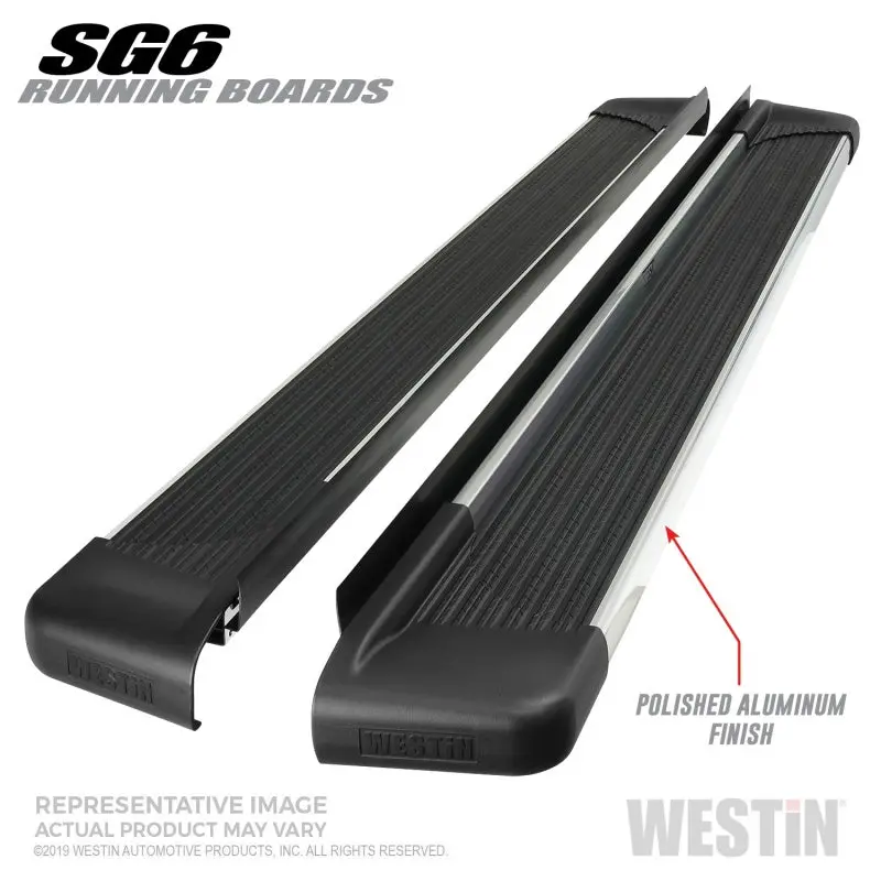 Westin Sg6 Polished Aluminum Running Boards – 74.25" Length 1