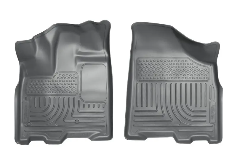 Husky Liners Weatherbeater Front Floor Mats For 2013 Toyota Sienna – Gray Heavy-Duty Protection 1
