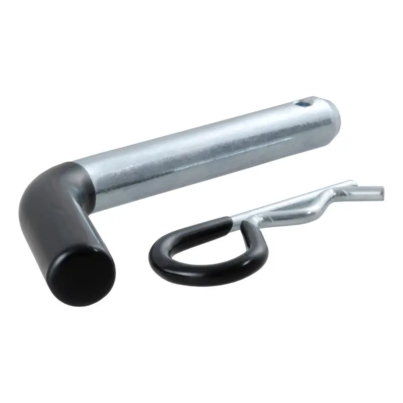 Curt Zinc-Plated Hitch Pin – 5/8-Inch Diameter, Fits 2-Inch Receivers, Features Rubber Grip Handle 1
