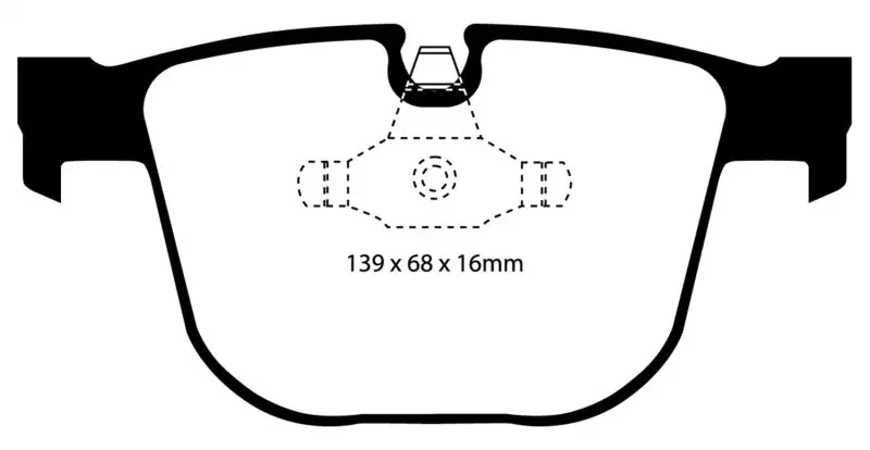 Ebc Yellowstuff Rear Brake Pads For 2008–2010 Bmw M3 E90 (4.0L) 1