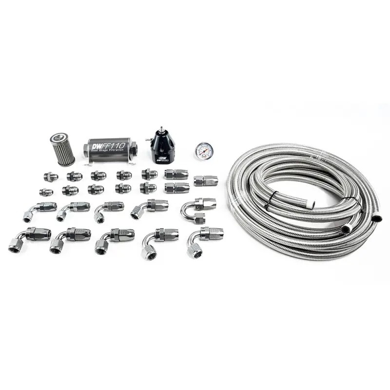 Deatschwerks X2 Series -10An Cpe Fuel Plumbing Kit For 2011–2019 Ford Mustang 1