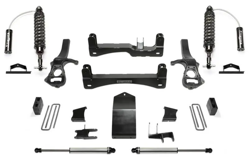 Fabtech 6-Inch Performance Lift System With Dual-Level 2.5” Reservoir Coilovers & 2.25” Rear Shocks For 2019 Gm C/K1500 1