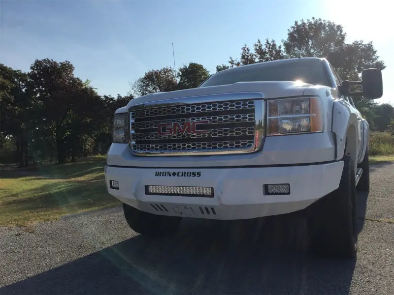 Iron Cross Low-Profile Front Bumper – Primer-Finished, Designed For 2007–2013 Gmc Sierra 1500 1