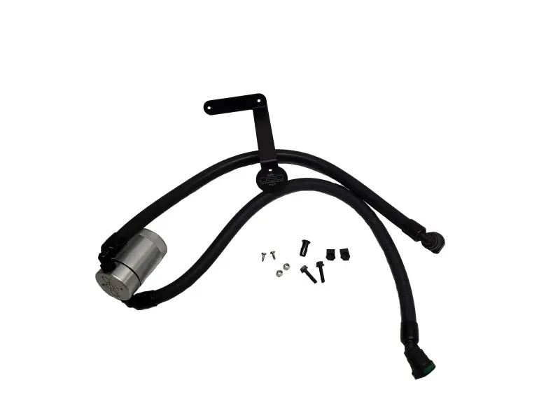 J&L Oil Separator For Passenger Side Of 2011–2019 Ford F-150 (2.7L/3.5L/5.0L) – Clear Anodized 1