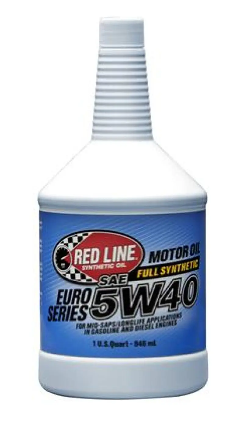 Red Line Euro-Series 5W-40 Full-Synthetic Motor Oil – 1 Quart Bottle 1
