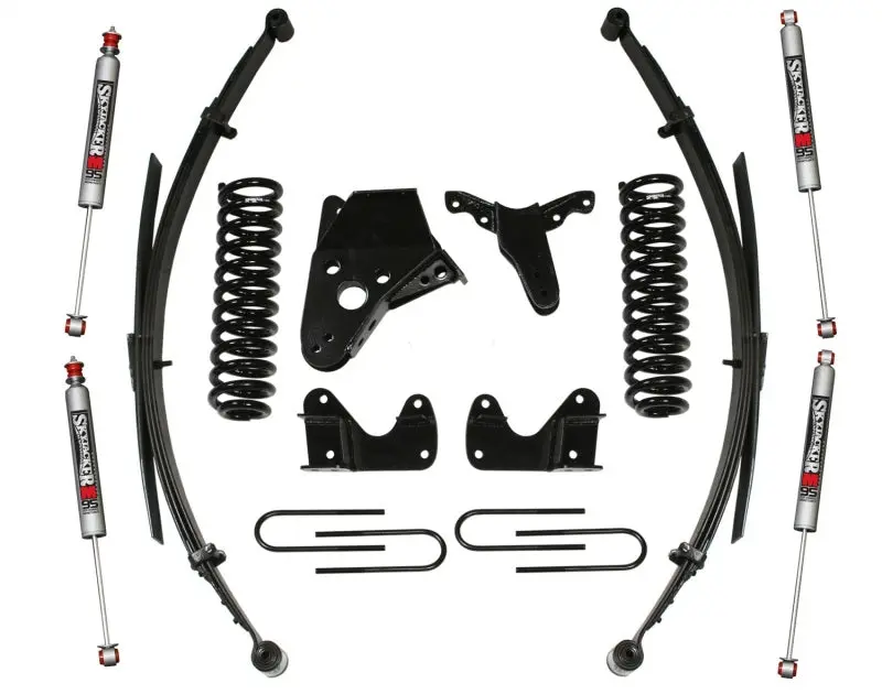 Skyjacker 4-Inch Lift System With Heavy-Duty Brackets For 1983–1997 Ramcharger 4Wd 1