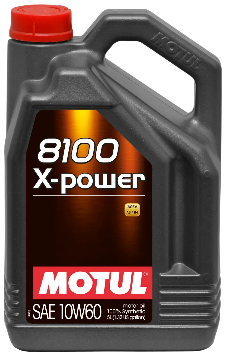 Motul 8100 X-Power 10W-60 Full-Synthetic Engine Oil – 5-Liter Container 1