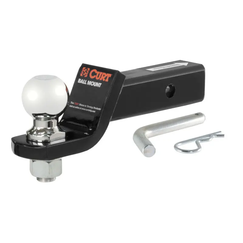 Curt Heavy-Duty Ball Mount With 2-5/16" Hitch Ball – 2" Shank, 7,500 Lb Capacity, 2" Drop 1