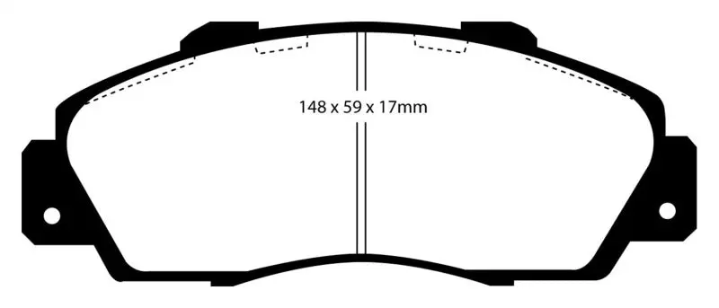 Ebc Yellowstuff Front Brake Pads For 1997 Acura Cl 3.0 1