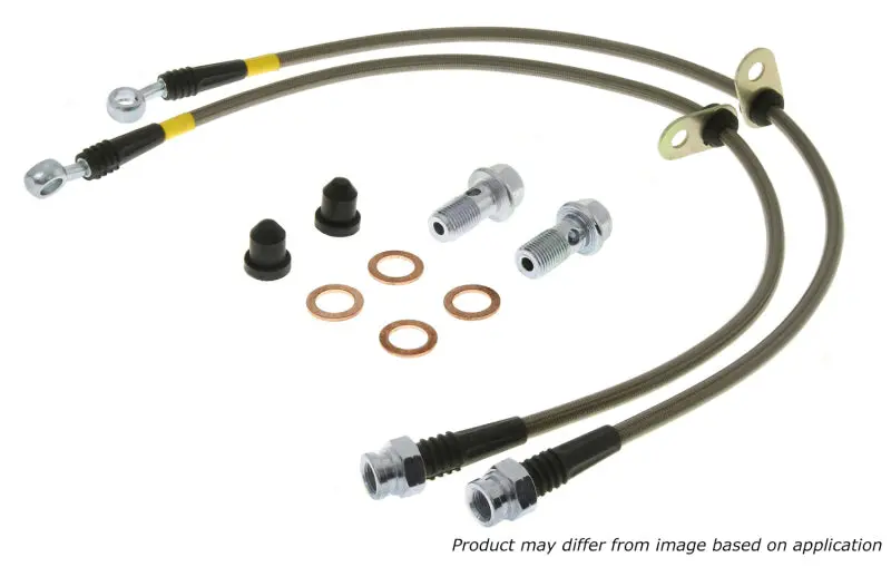 Stoptech Stainless Steel Front Brake Line Kit For 2009 Audi A4 Sedan And 2008–2010 A5/S5 Models 1