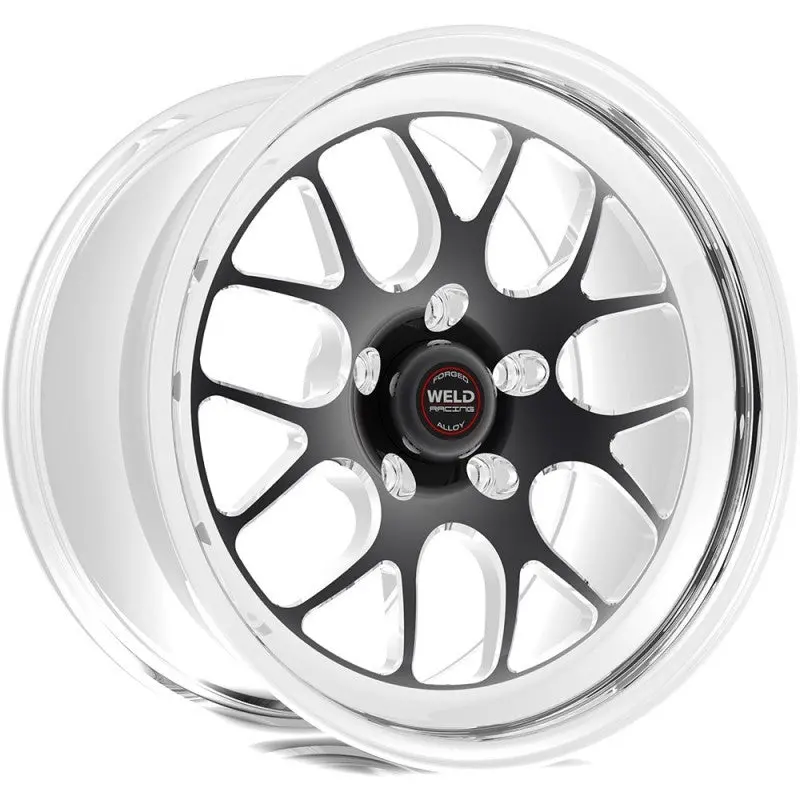 Weld S77 15X10 / 6X5.5 Pcd / 6.5In. Bs Black Anodized 3.43 Id (Medium Pad) 1