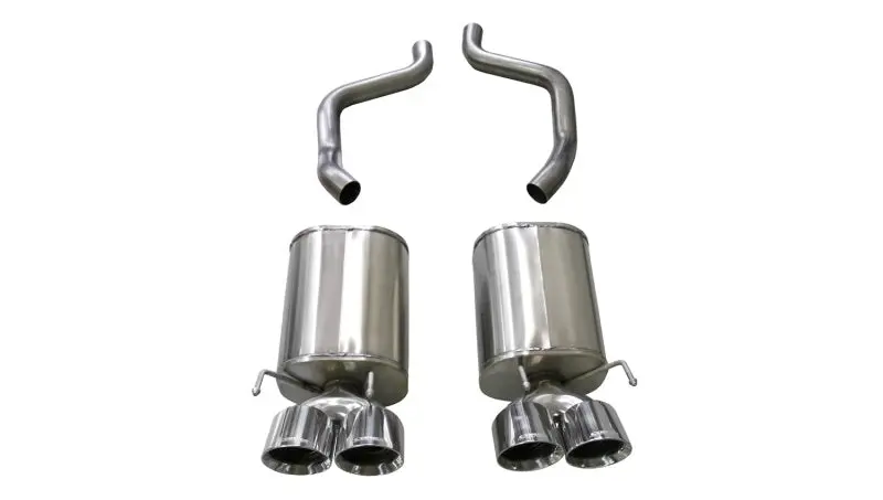Corsa 05-08 Chevrolet Corvette (C6) 6.0L/6.2L Polished Xtreme Axle-Back Exhaust W/4.5In Tips 1