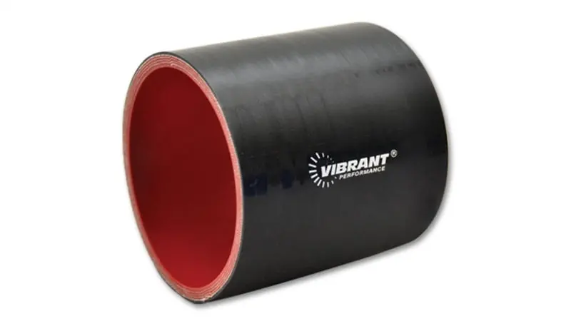 Vibrant 4-Layer Reinforced Black Silicone Straight Hose Coupler – 5-Inch Id × 3-Inch Length 1