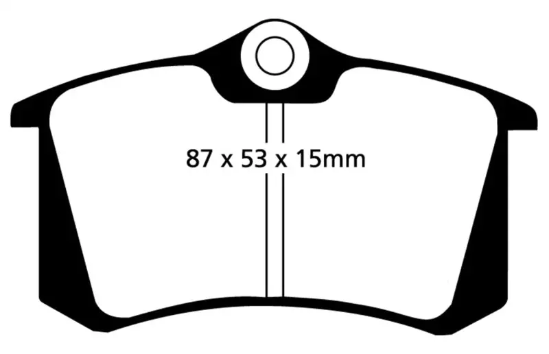 Ebc Redstuff Rear Brake Pads – High-Friction Compound For 2010–2013 Audi A3 2.0 Tdi 1