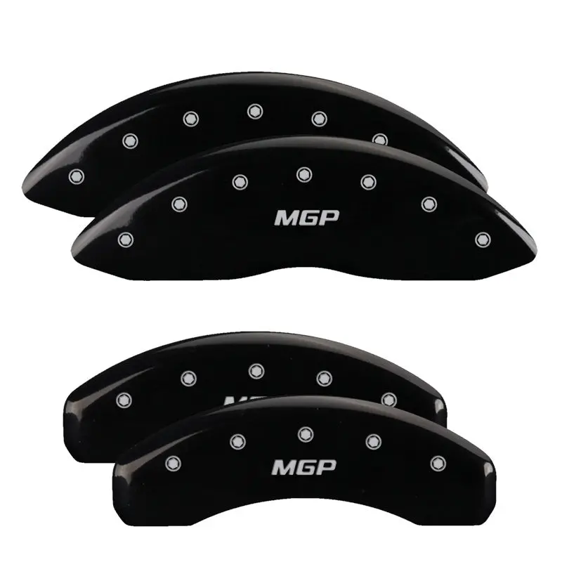 Mgp Engraved Caliper Covers For Cadillac Denali Models – Black Finish With Silver Accents 2