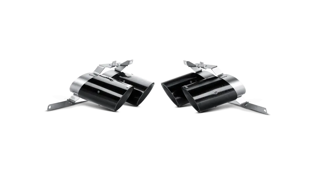 Akrapovič Carbon Fiber Rear Tailpipe Kit For 2010–2014 Lamborghini Gallardo Lp 570-4 Coupe And Spyder 1